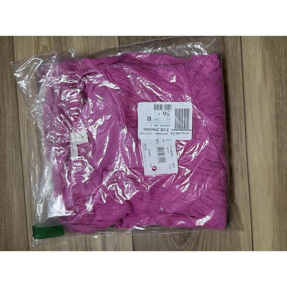 NWT! Treasure & Bond Shirred Raglan Sleeve Gauze Top in Pink Surprise Size Large - Picture 2 of 4